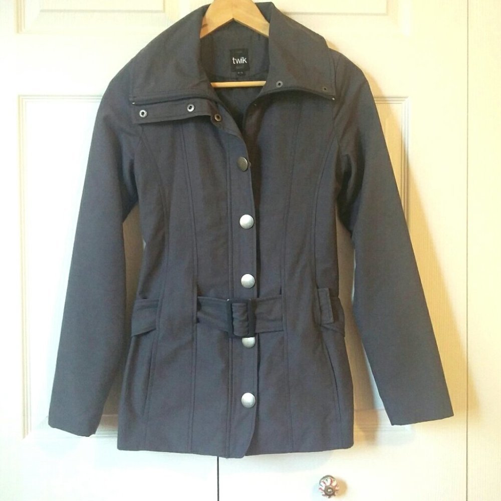 TWIK Grey Belted Trench Coat